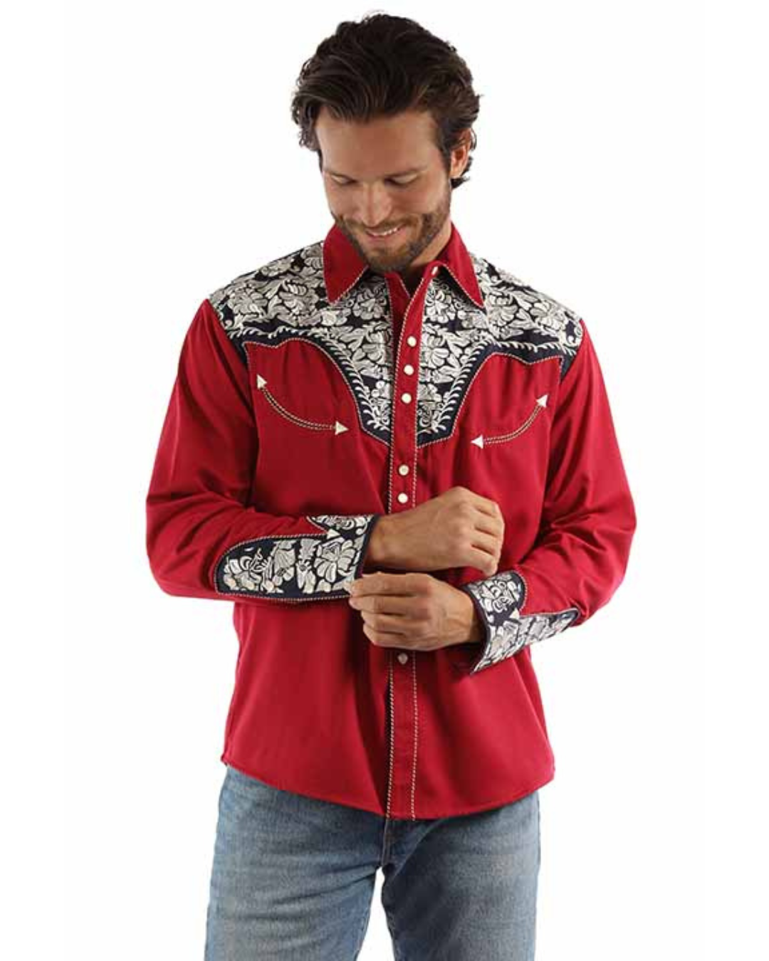 Chemise Western Brodée Florale