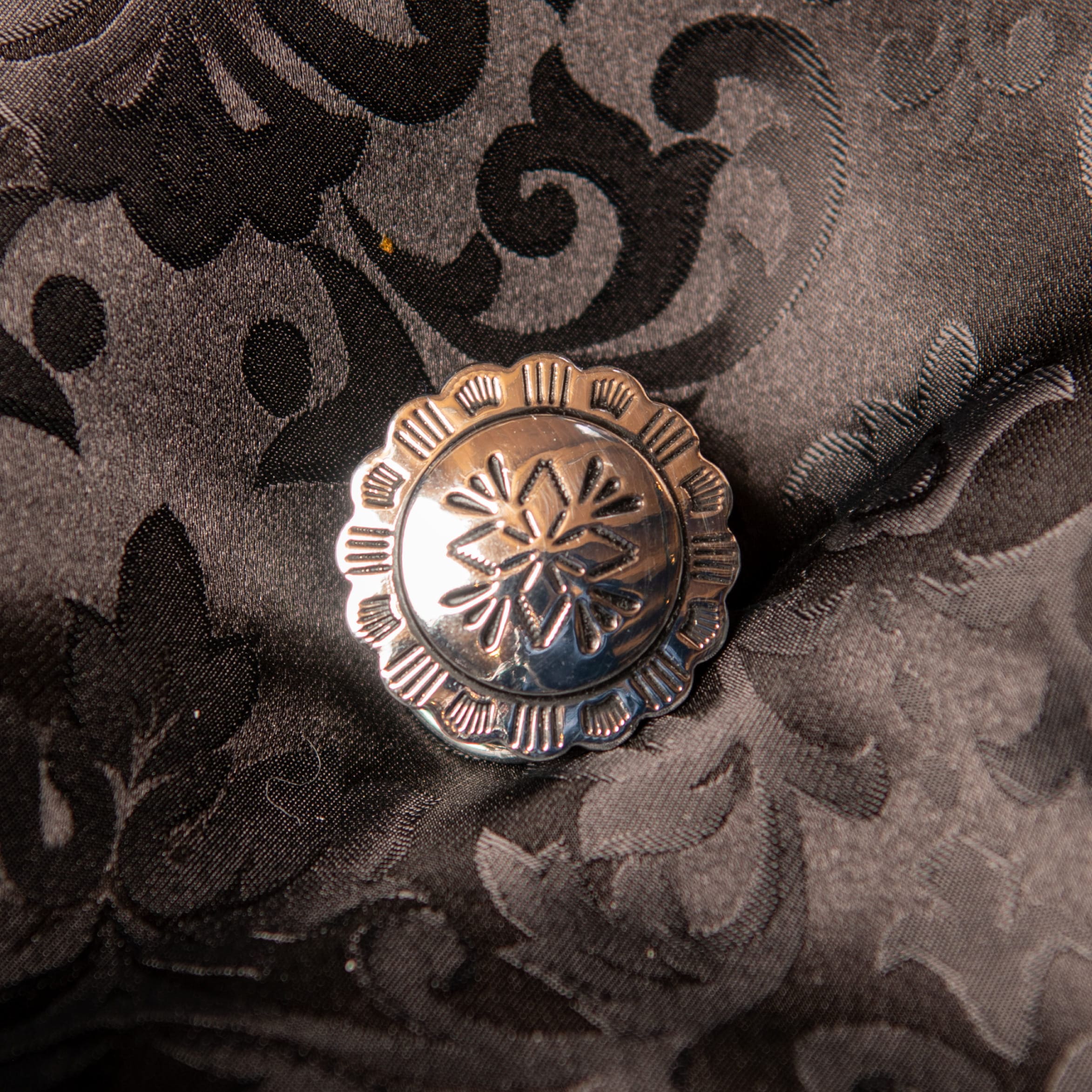 Concho cross scarf ring