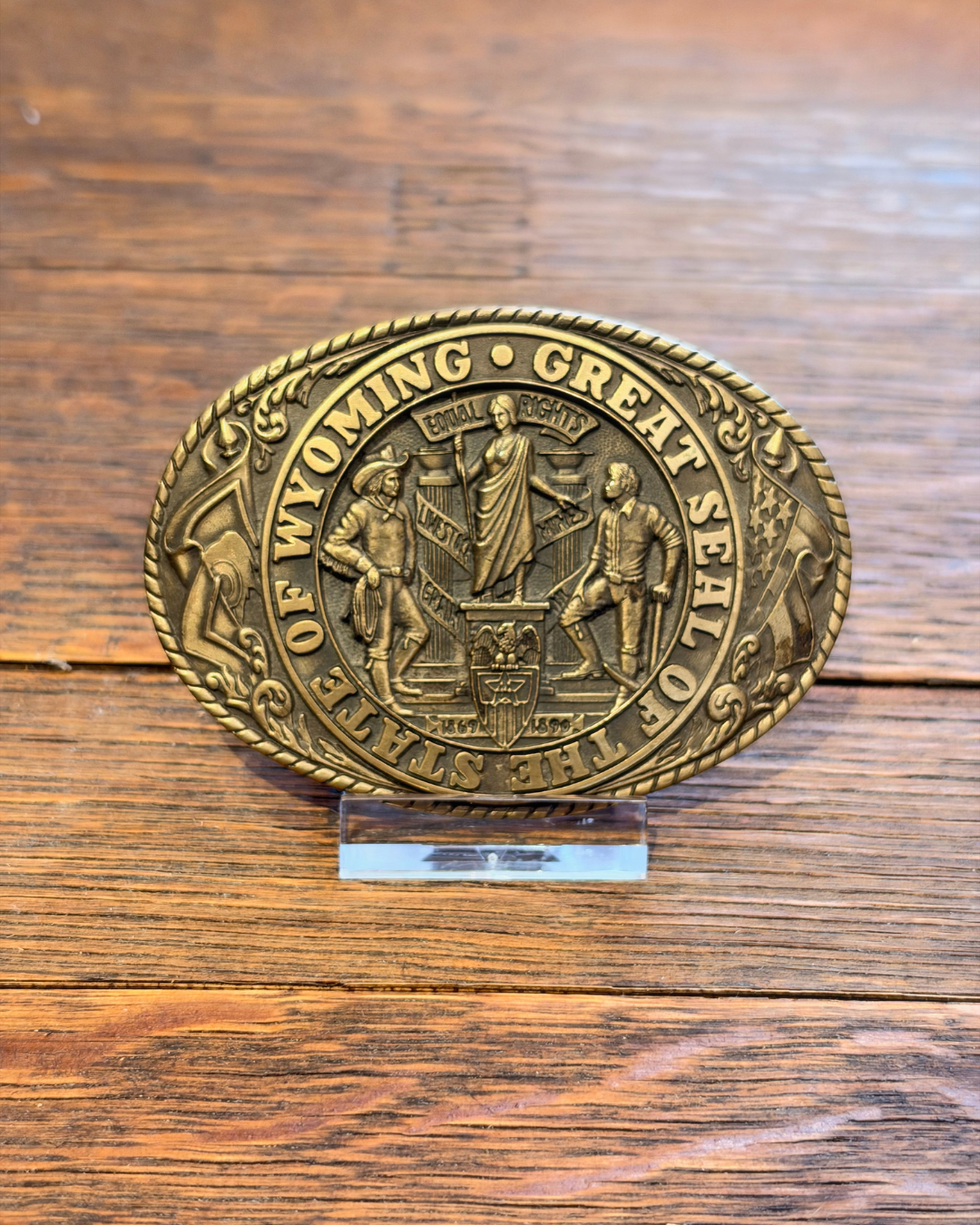 Boucle de Ceinture Western State of Wyoming