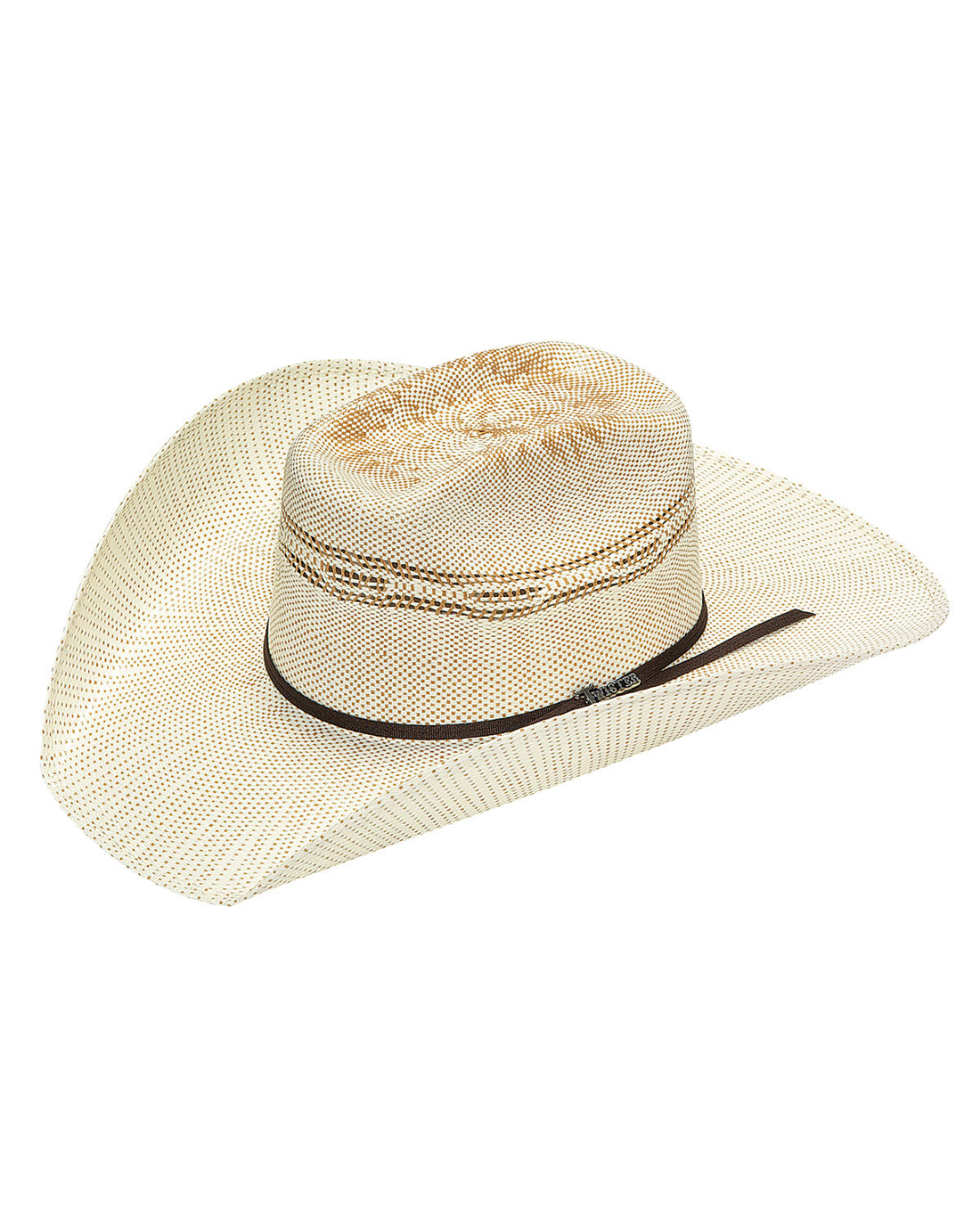 Chapeau de cowboy en paille deux tons