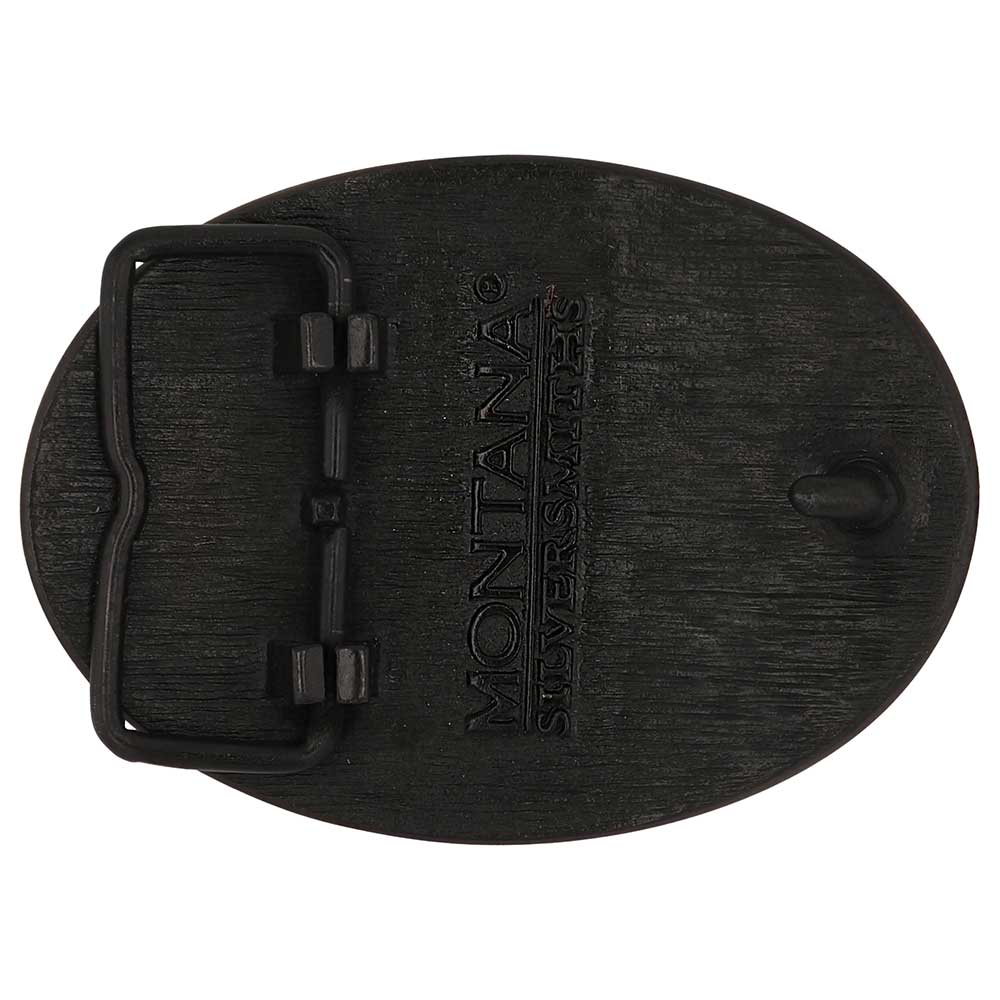 Oval Western Belt Buckle with Texas Star