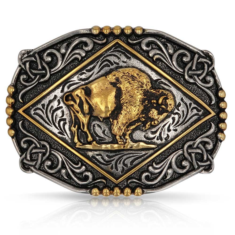Oval Western Belt Buckle with Texas Star