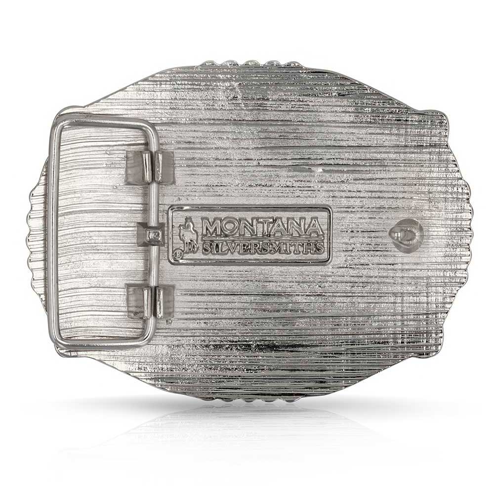 Oval Western Belt Buckle with Texas Star
