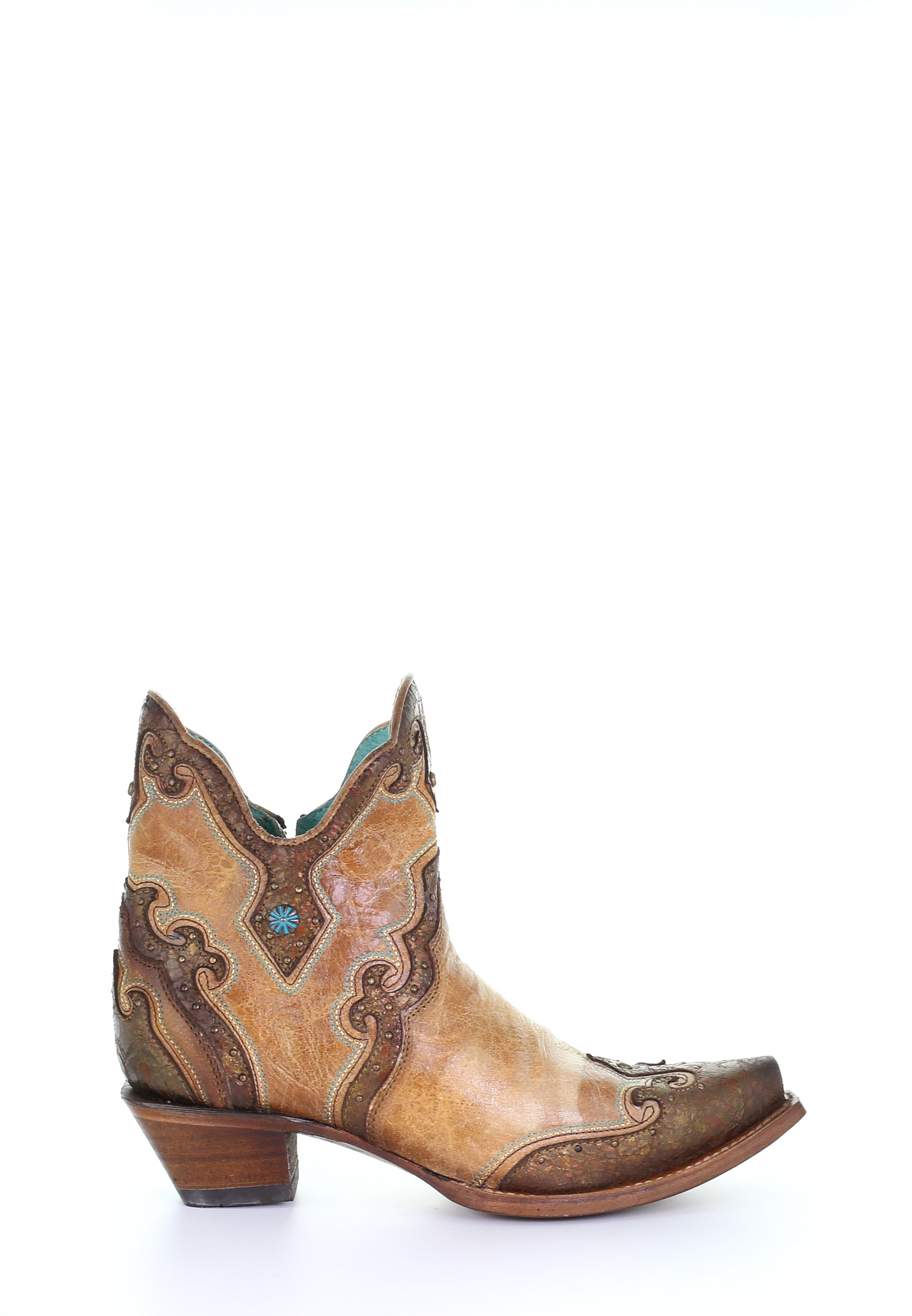 Bottines western brunes bout pointu