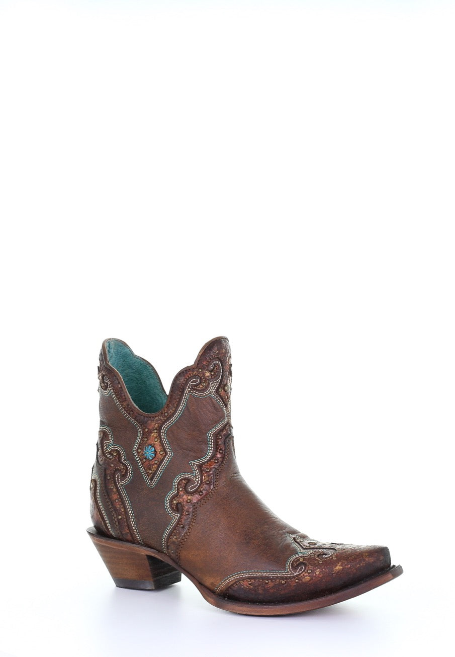 Bottines western brunes bout pointu